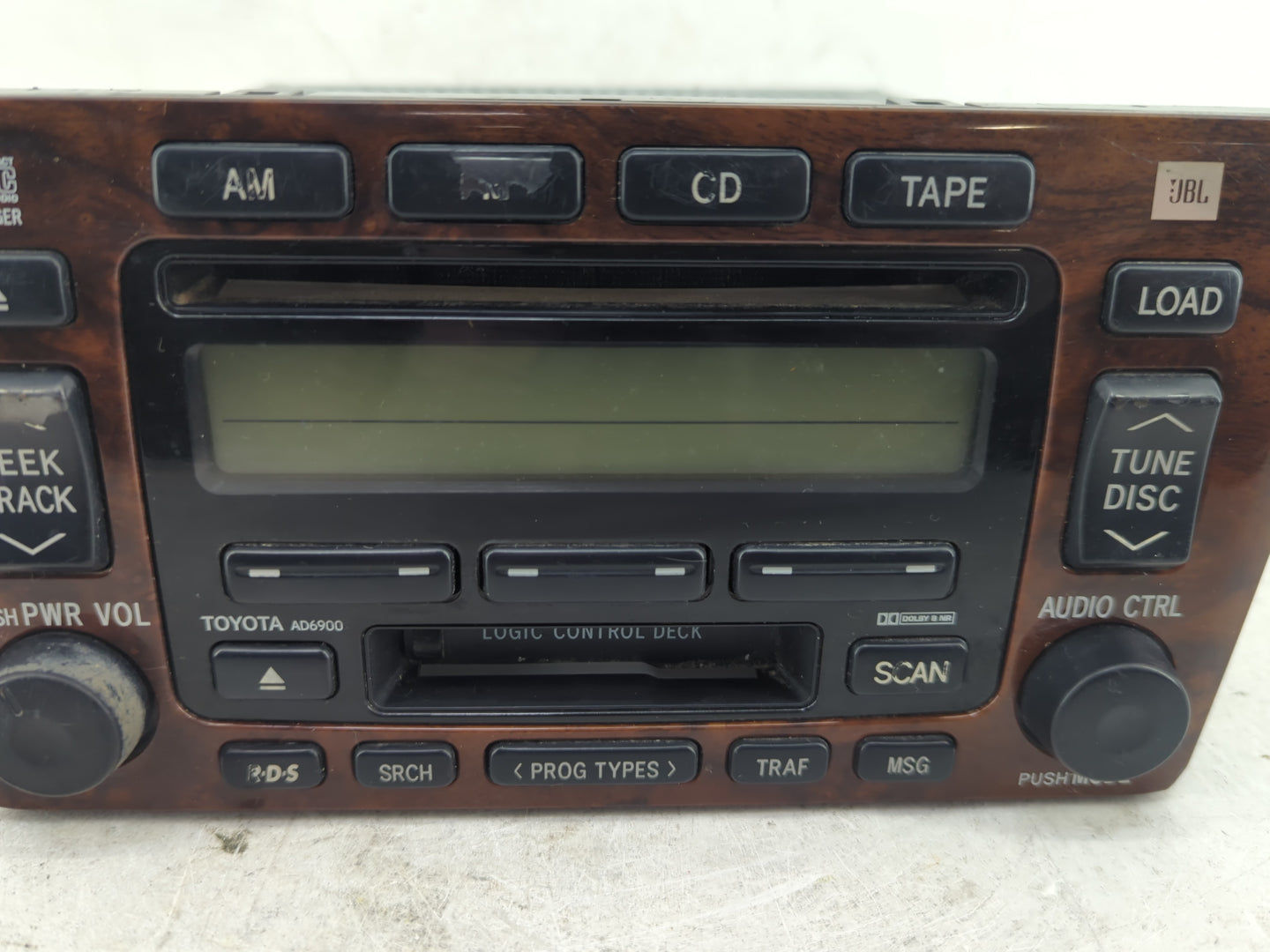 2000-2004 Toyota Avalon Radio AM FM Cd Player Receiver Replacement P/N:09350209 Fits Fits 2000 2001 2002 2003 2004 OEM Used 
