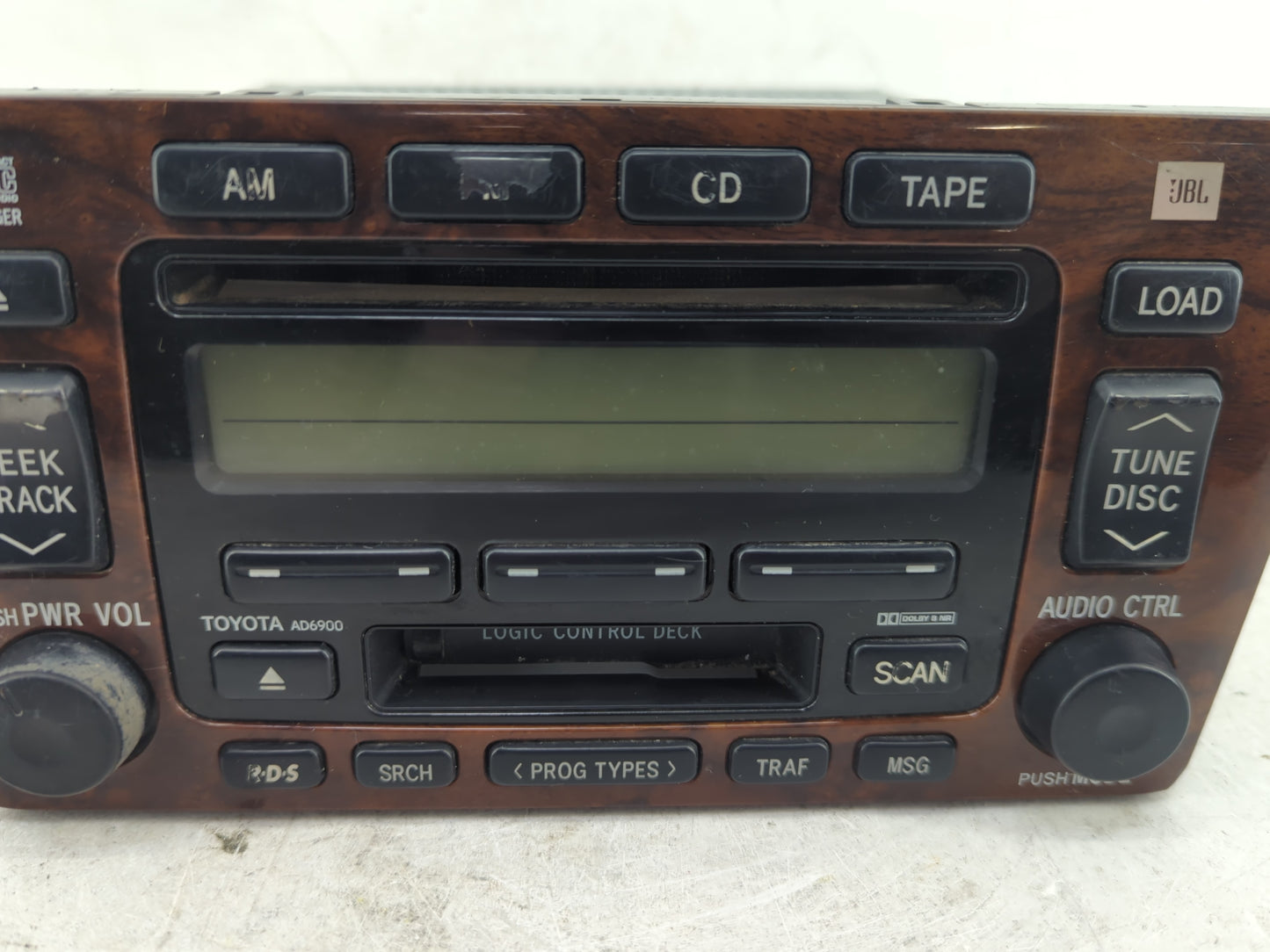 2000-2004 Toyota Avalon Radio AM FM Cd Player Receiver Replacement P/N:09350209 Fits Fits 2000 2001 2002 2003 2004 OEM Used 