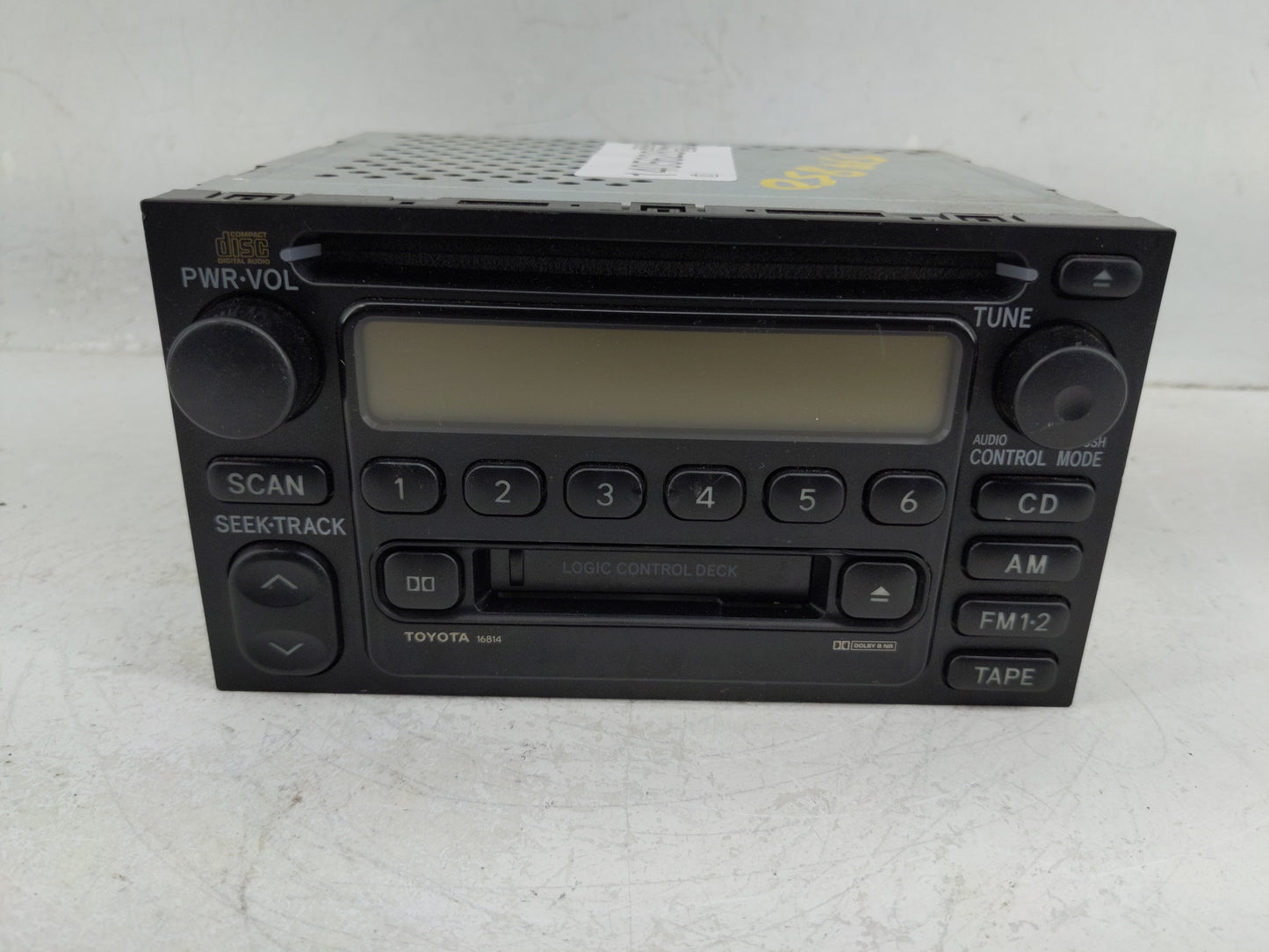 2000-2001 Toyota Camry Radio AM FM Cd Player Receiver Replacement P/N:861200c040 Fits Fits 1999 2000 2001 2002 2003 OEM Used