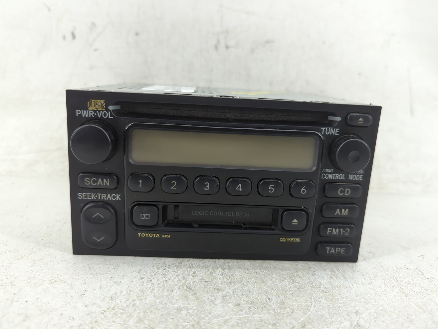 2000-2001 Toyota Camry Radio AM FM Cd Player Receiver Replacement P/N:86120-0C020 Fits Fits 1999 2000 2001 2002 2003 OEM Use