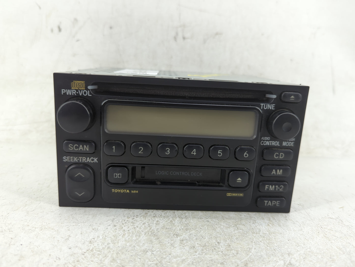 2000-2001 Toyota Camry Radio AM FM Cd Player Receiver Replacement P/N:86120-0C020 Fits Fits 1999 2000 2001 2002 2003 OEM Use