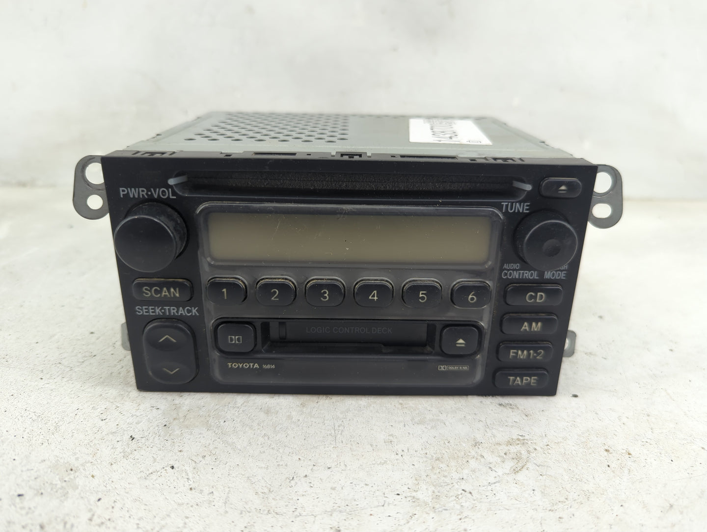 2000-2001 Toyota Camry Radio AM FM Cd Player Receiver Replacement P/N:86120-0C020 Fits Fits 1999 2000 2001 2002 2003 OEM Use