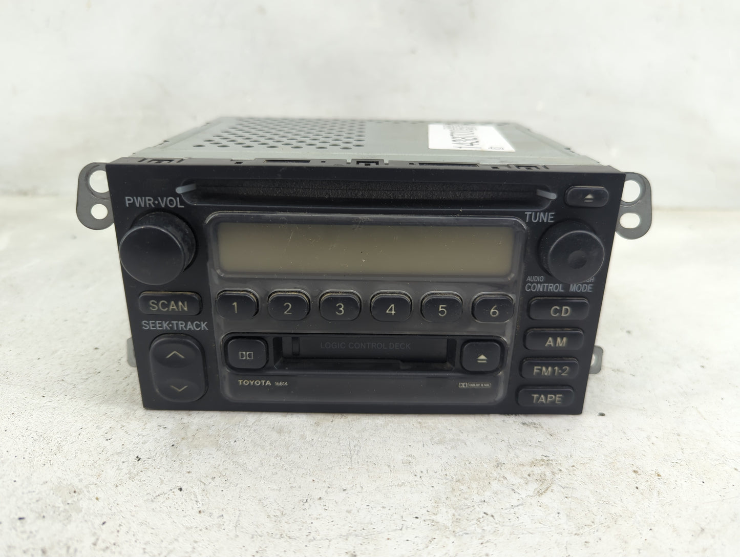 2000-2001 Toyota Camry Radio AM FM Cd Player Receiver Replacement P/N:86120-0C020 Fits Fits 1999 2000 2001 2002 2003 OEM Use
