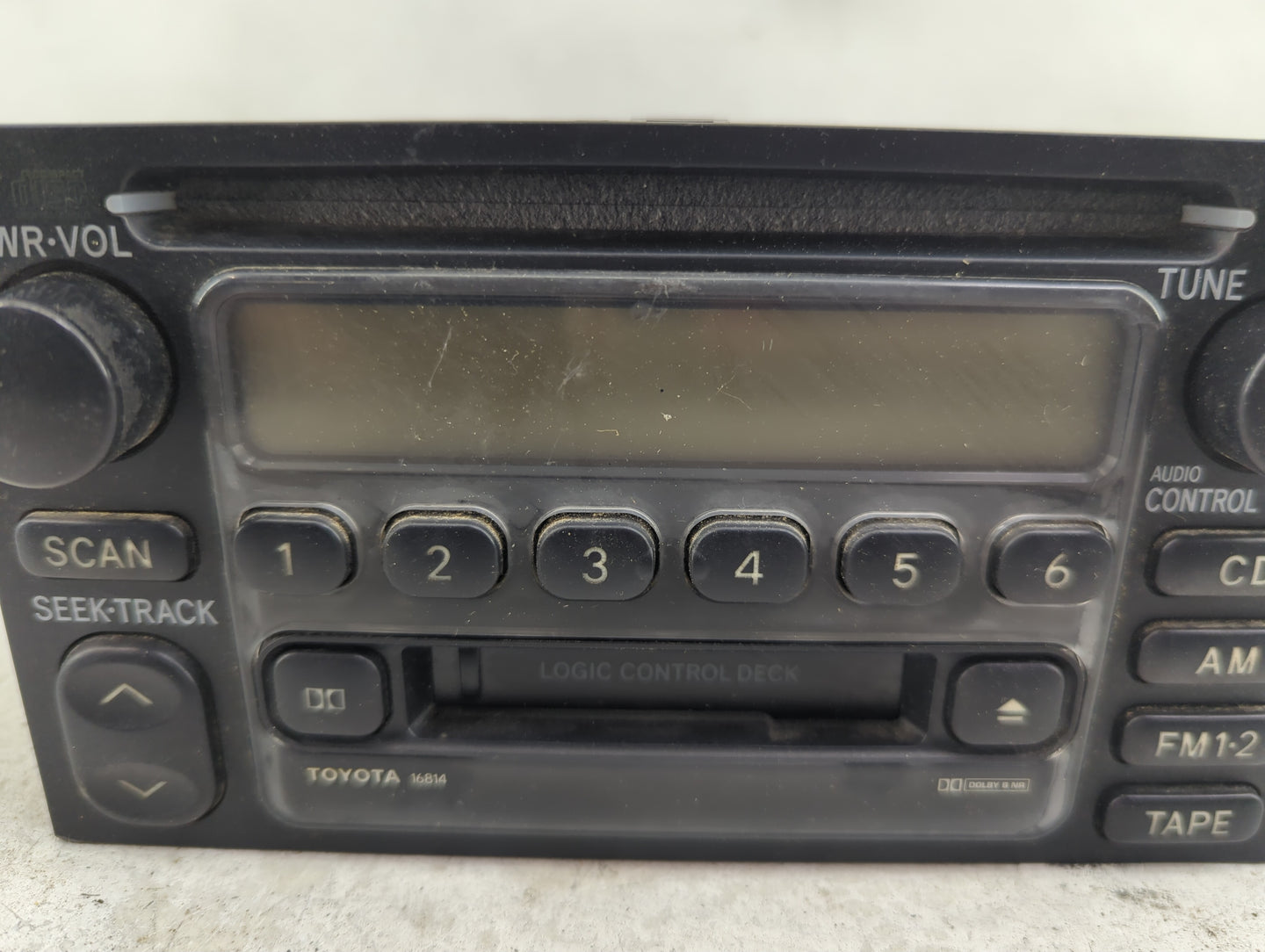 2000-2001 Toyota Camry Radio AM FM Cd Player Receiver Replacement P/N:86120-0C020 Fits Fits 1999 2000 2001 2002 2003 OEM Use