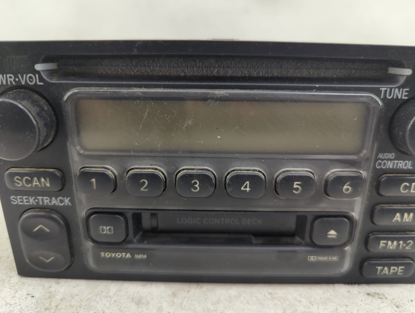 2000-2001 Toyota Camry Radio AM FM Cd Player Receiver Replacement P/N:86120-0C020 Fits Fits 1999 2000 2001 2002 2003 OEM Use