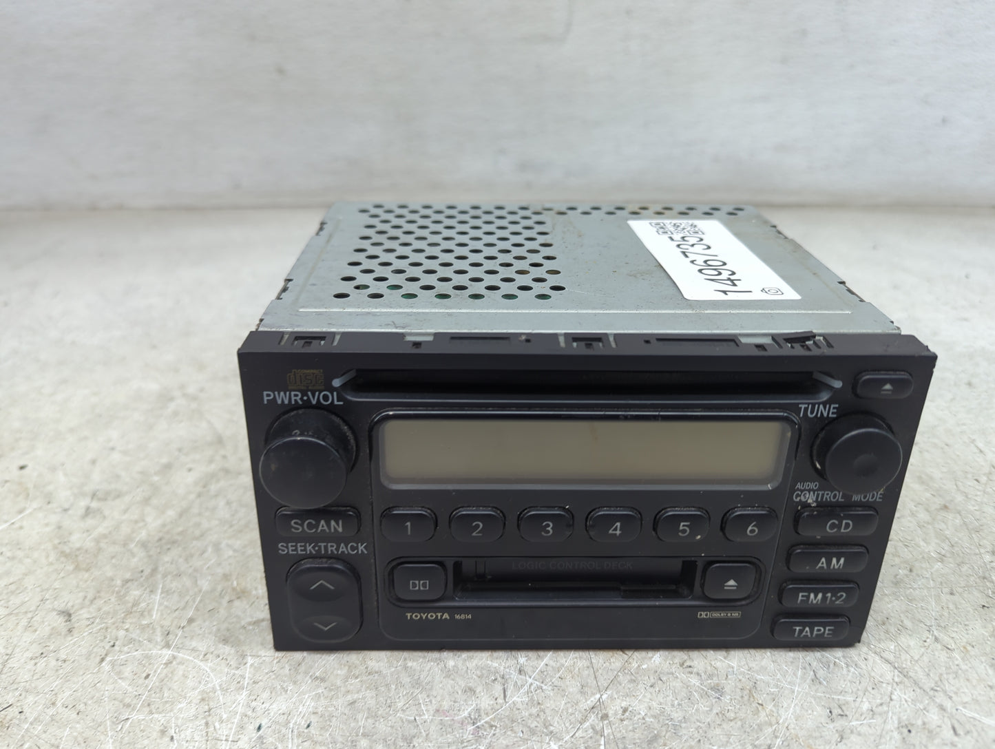 2000-2001 Toyota Camry Radio AM FM Cd Player Receiver Replacement P/N:86120-0C020 86120-18190101 Fits OEM Used Auto Parts - 