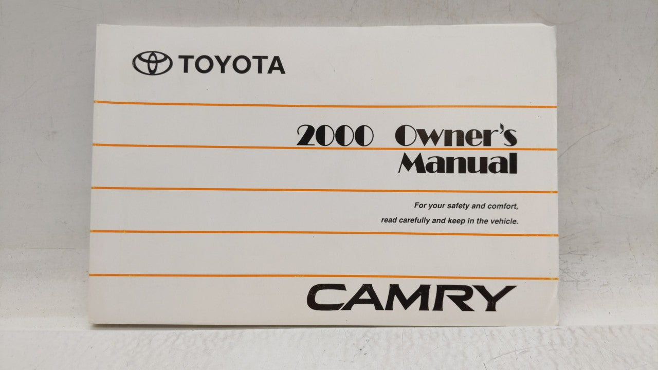 2000 Toyota Camry Owners Manual Book Guide OEM Used Auto Parts - Oemusedautoparts1.com