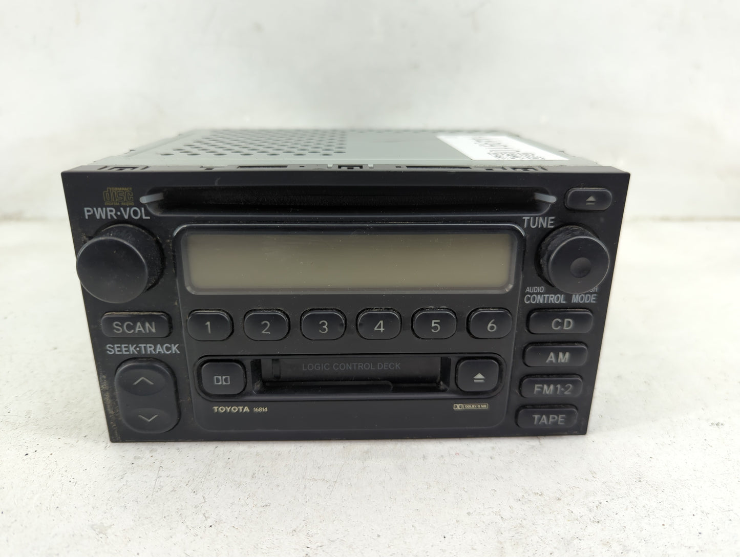 1999-2000 Toyota Sienna Radio AM FM Cd Player Receiver Replacement P/N:86120-0C020 Fits Fits 1999 2000 2001 2002 2003 OEM Us