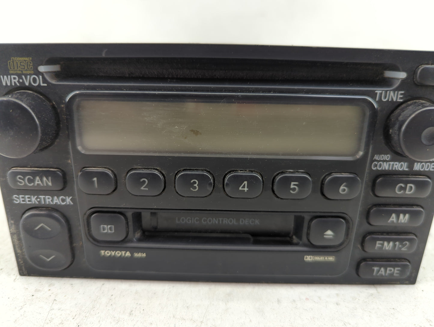 1999-2000 Toyota Sienna Radio AM FM Cd Player Receiver Replacement P/N:86120-0C020 Fits Fits 1999 2000 2001 2002 2003 OEM Us