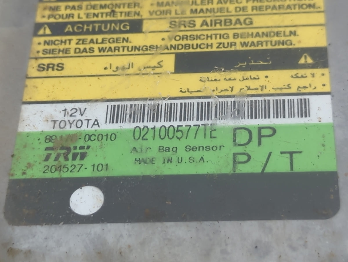 2000-2000 Toyota Tundra Safety Restraint Srs Airbag Control Module - Oemusedautoparts1.com