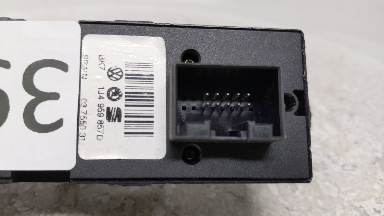 2000 Volkswagen Golf Master Power Window Switch Replacement Driver Side Left P/N:1J4 959 857D Fits OEM Used Auto Parts - Oem