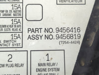 2000-2003 Volvo V70 Fusebox Fuse Box Panel Relay Module P/N:9456819 9456416, 9128576 Fits Fits 2000 2001 2002 2003 OEM Used 