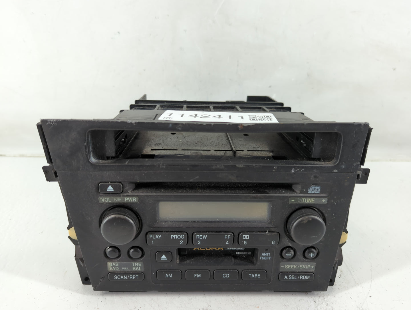 2000-2001 Acura Tl Radio AM FM Cd Player Receiver Replacement Fits Fits 2000 2001 OEM Used Auto Parts - Oemusedautoparts1.co