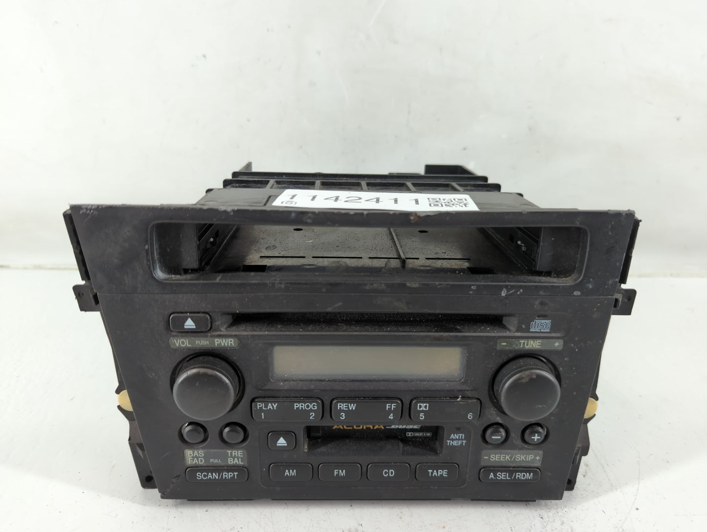 2000-2001 Acura Tl Radio AM FM Cd Player Receiver Replacement Fits Fits 2000 2001 OEM Used Auto Parts - Oemusedautoparts1.co