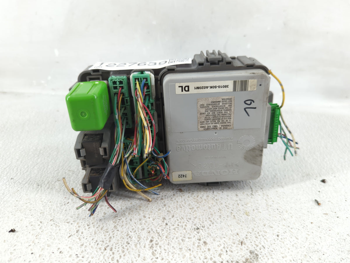 2001 Acura Tl PCM Engine Control Computer ECU ECM PCU OEM P/N:38010-S0K-A020M1 OEM Used Auto Parts - Oemusedautoparts1.com