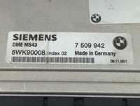 2001-2003 Bmw 330i PCM Engine Control Computer ECU ECM PCU OEM P/N:7 509 942 Fits Fits 2001 2002 2003 OEM Used Auto Parts - 