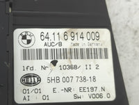 2001 Bmw 330i Climate Control Module Temperature AC/Heater Replacement P/N:64116914009 5HB007738-18 Fits OEM Used Auto Parts