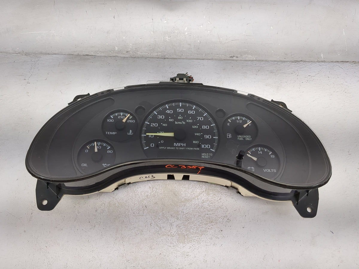 2000-2005 Chevrolet Blazer Instrument Cluster Speedometer Gauges P/N:16248245 167785 Miles: Fits OEM Used Auto Parts - Oemus