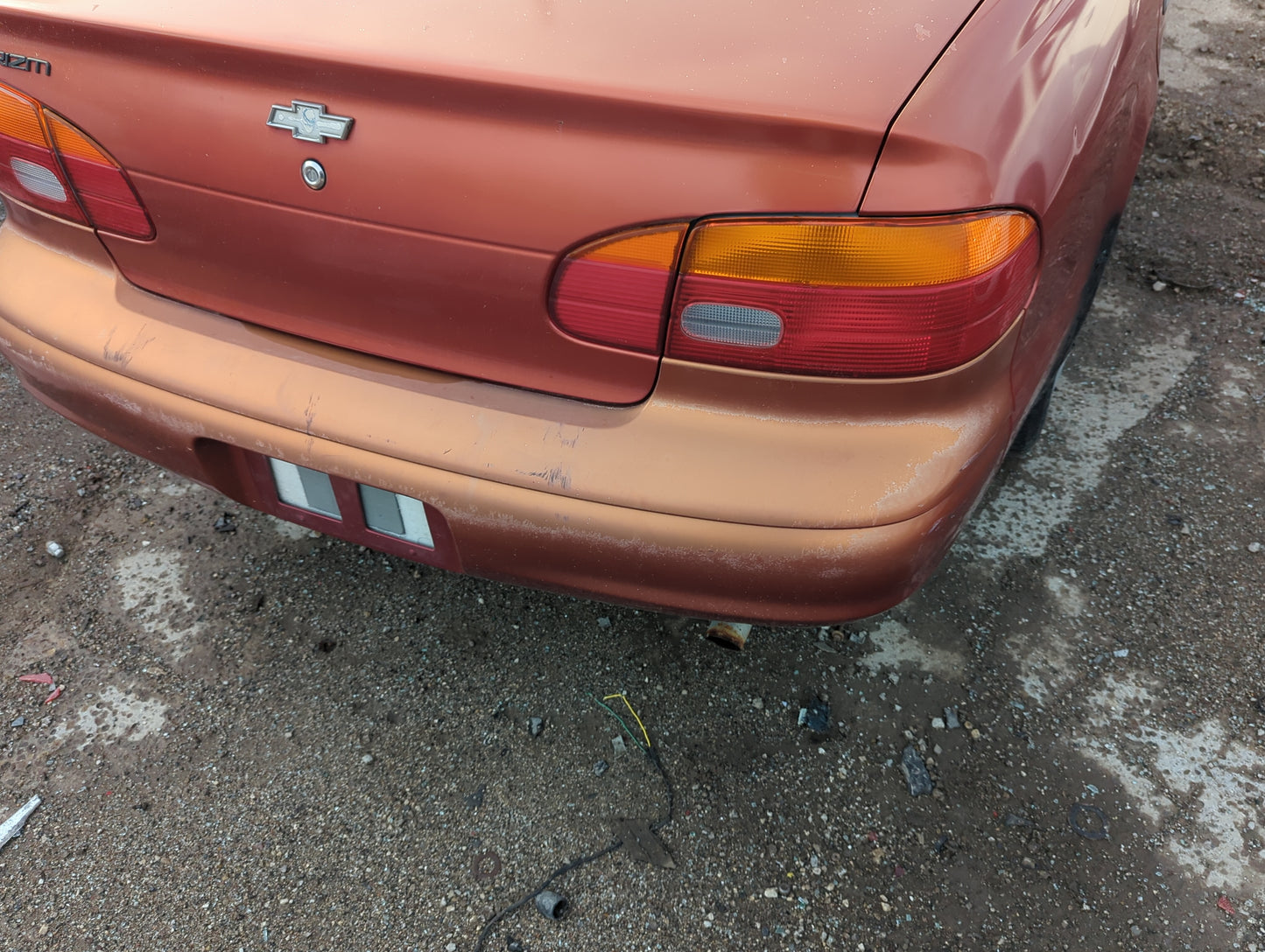 1998-2002 Chevrolet Prizm Rear Bumper Assembly Oem - Oemusedautoparts1.com
