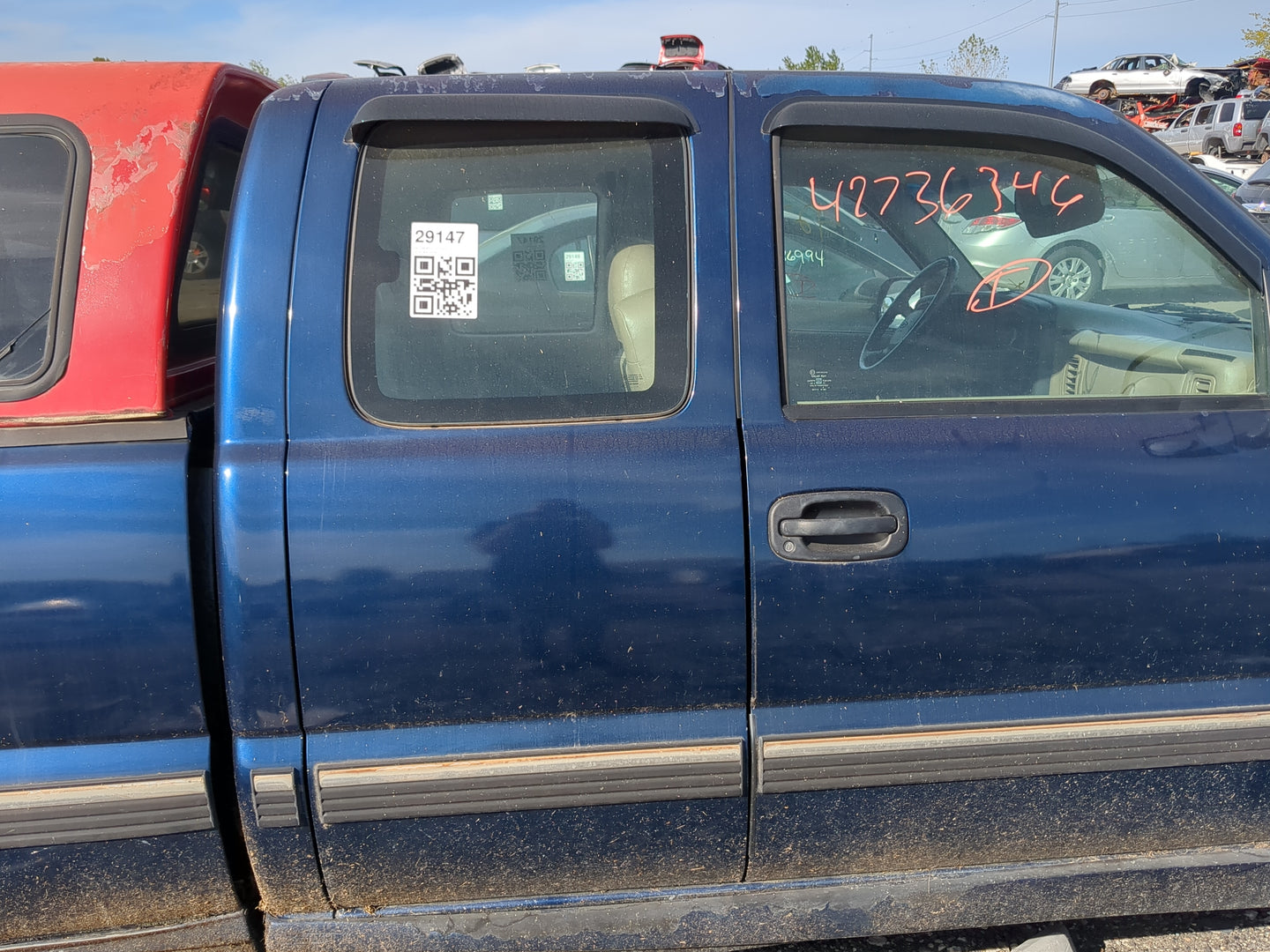 1999-2007 Chevrolet Silverado 1500 Passenger Rear Door Oem - Oemusedautoparts1.com