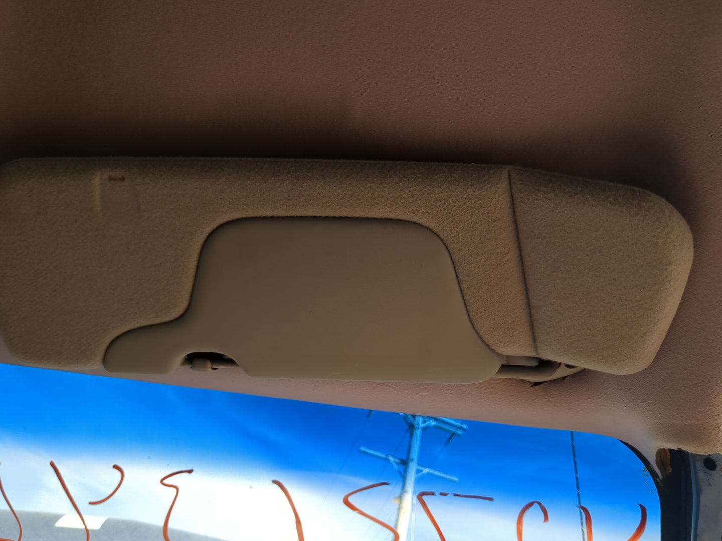 2000-2002 Chevrolet Silverado 1500 Sun Visor Shade Replacement Passenger Right Mirror Fits Fits 2000 2001 2002 OEM Used Auto