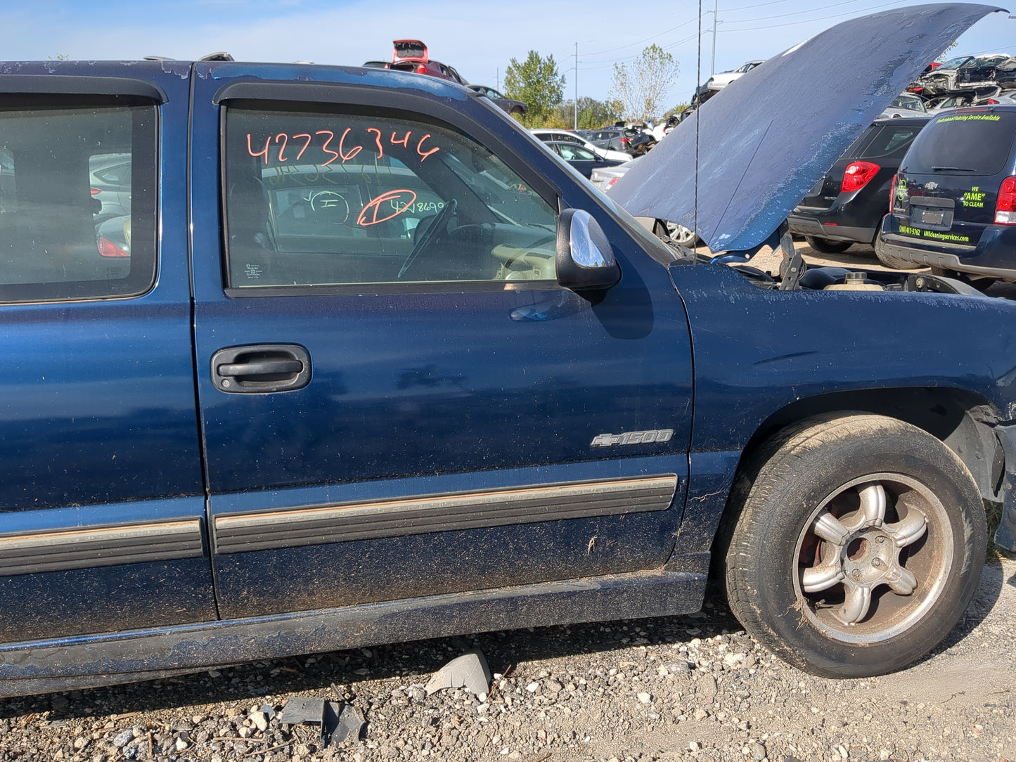 1999-2007 Chevrolet Silverado 1500 Passenger Front Door Oem - Oemusedautoparts1.com