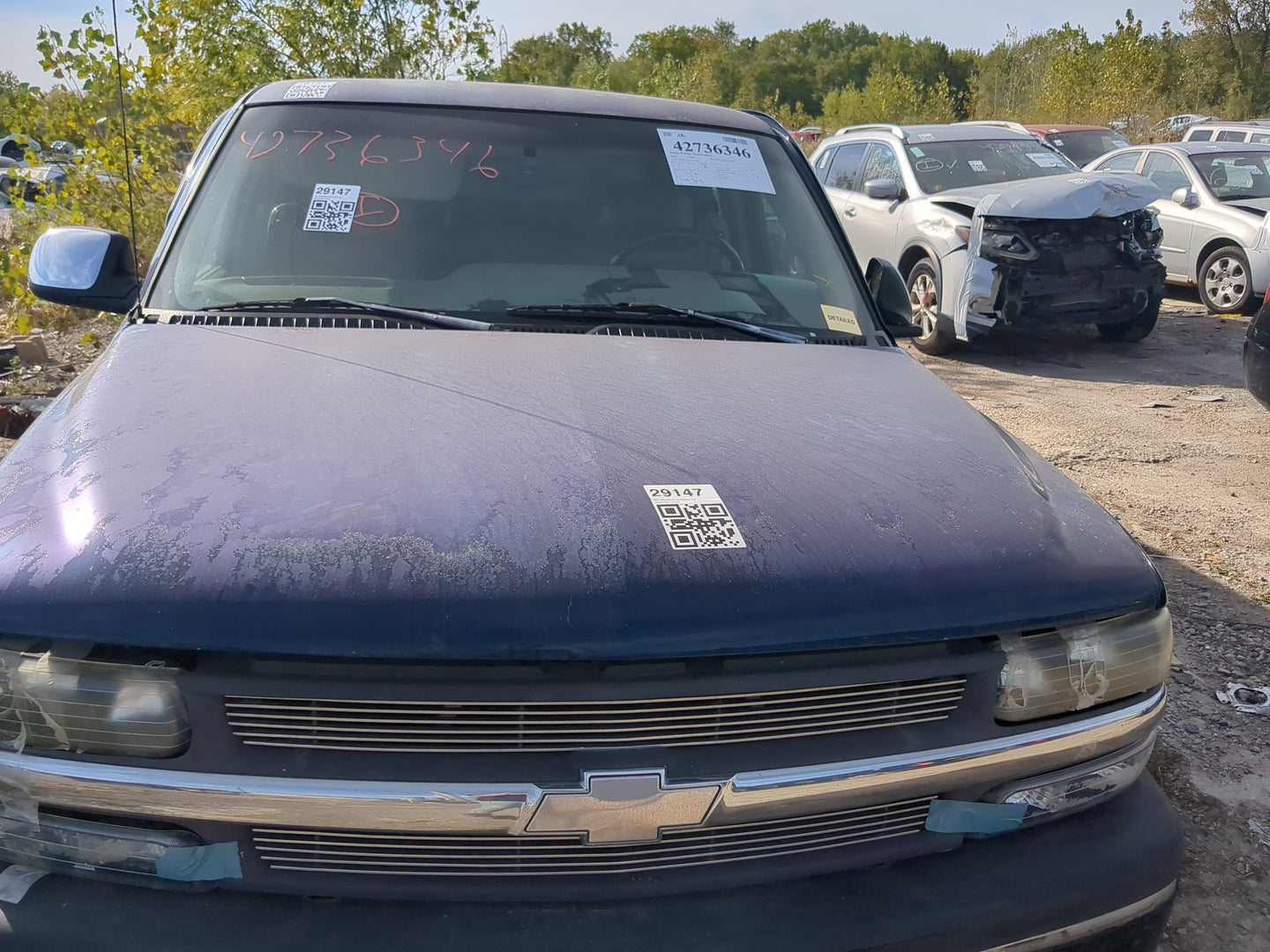 1999-2002 Chevrolet Silverado 1500 Hood Oem - Oemusedautoparts1.com