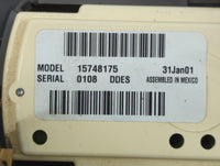 2000-2002 Chevrolet Tahoe Overhead Roof Console Interior Dome Light - Oemusedautoparts1.com