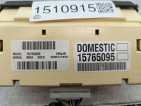 2001 Chevrolet Tahoe Climate Control Module Temperature AC/Heater Replacement P/N:15765095 Fits OEM Used Auto Parts - Oemuse