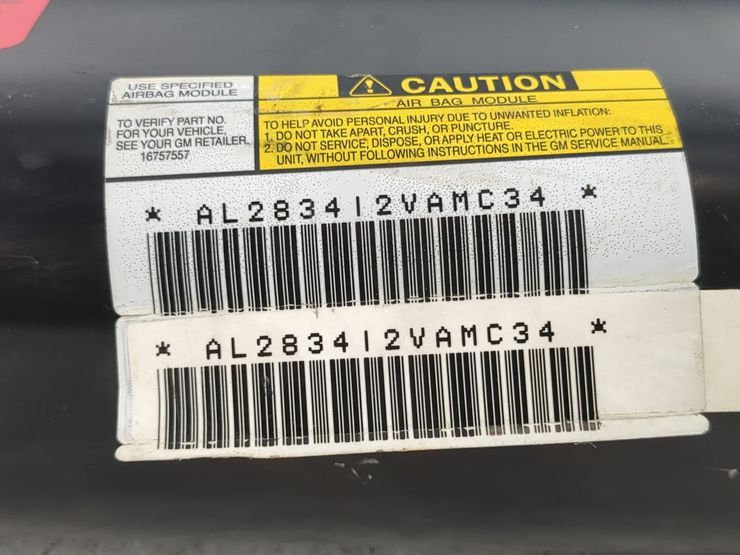 2000-2002 Chevrolet Tahoe Air Bag Passenger Right Dashboard OEM Fits Fits 2000 2001 2002 2003 OEM Used Auto Parts - Oemuseda