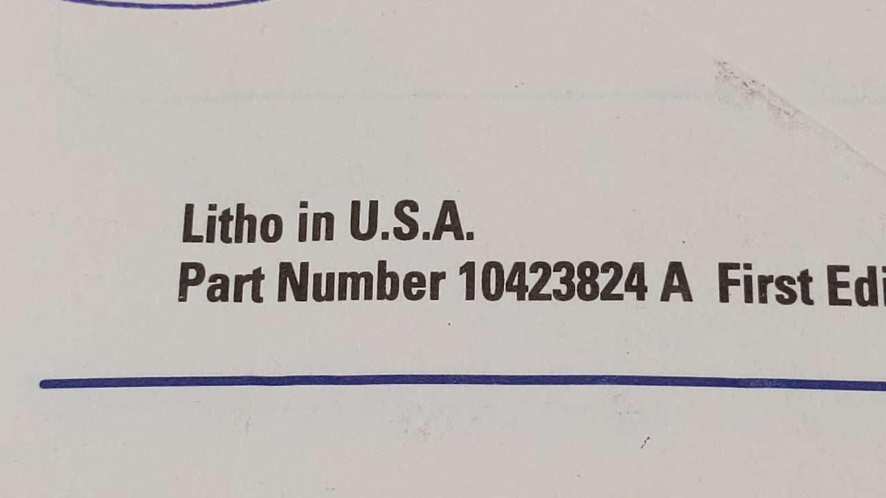 2001 Chevrolet Venture Owners Manual Book Guide OEM Used Auto Parts - Oemusedautoparts1.com