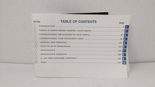 2001 Chrysler Lhs Owners Manual Book Guide OEM Used Auto Parts