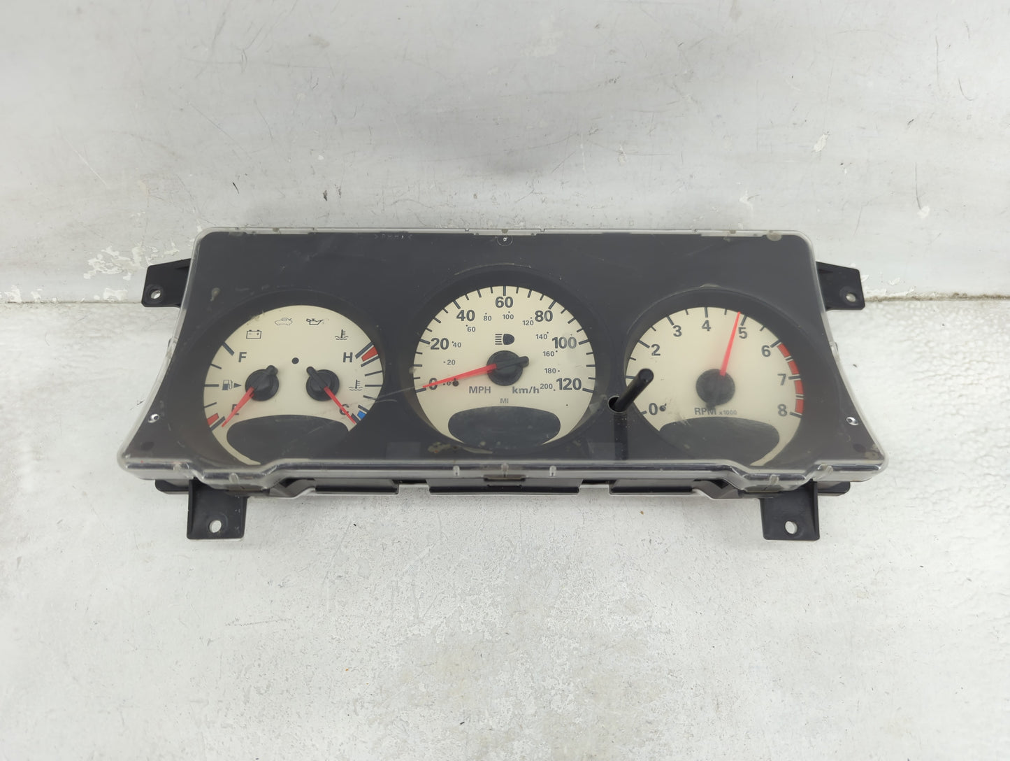 2001 Chrysler Pt Cruiser Instrument Cluster Speedometer Gauges P/N:04671534AJ Miles: Fits OEM Used Auto Parts - Oemusedautop