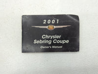 2001 Chrysler Sebring Owners Manual Book Guide OEM Used Auto Parts - Oemusedautoparts1.com
