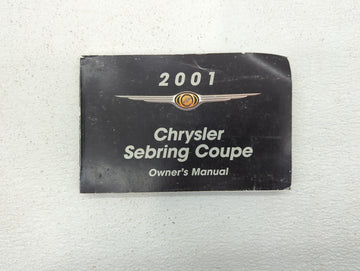 2001 Chrysler Sebring Owners Manual Book Guide OEM Used Auto Parts - Oemusedautoparts1.com