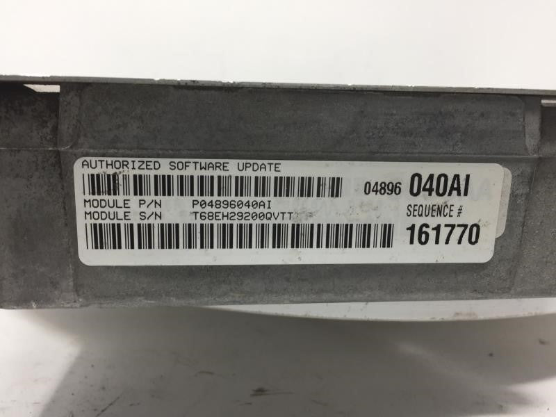 2001 Chrysler Sebring PCM Engine Control Computer ECU ECM PCU OEM P/N:P04896040AI 2.7L Fits OEM Used Auto Parts - Oemusedaut