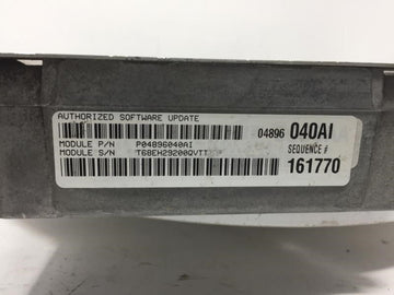 2001 Chrysler Sebring PCM Engine Control Computer ECU ECM PCU OEM P/N:P04896040AI 2.7L Fits OEM Used Auto Parts