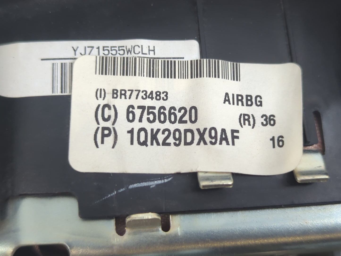 2001 Dodge Caravan Air Bag Driver Left Steering Wheel Mounted P/N:1QK29DX9AF Fits OEM Used Auto Parts - Oemusedautoparts1.co