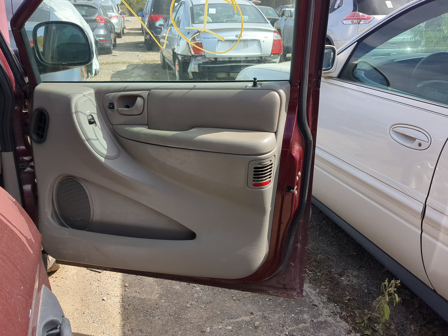 2001 Dodge Caravan Front Right Passenger Interior Door Panel Trim - Oemusedautoparts1.com