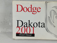 2001 Dodge Dakota Owners Manual Book Guide P/N:81-326-1034 OEM Used Auto Parts - Oemusedautoparts1.com