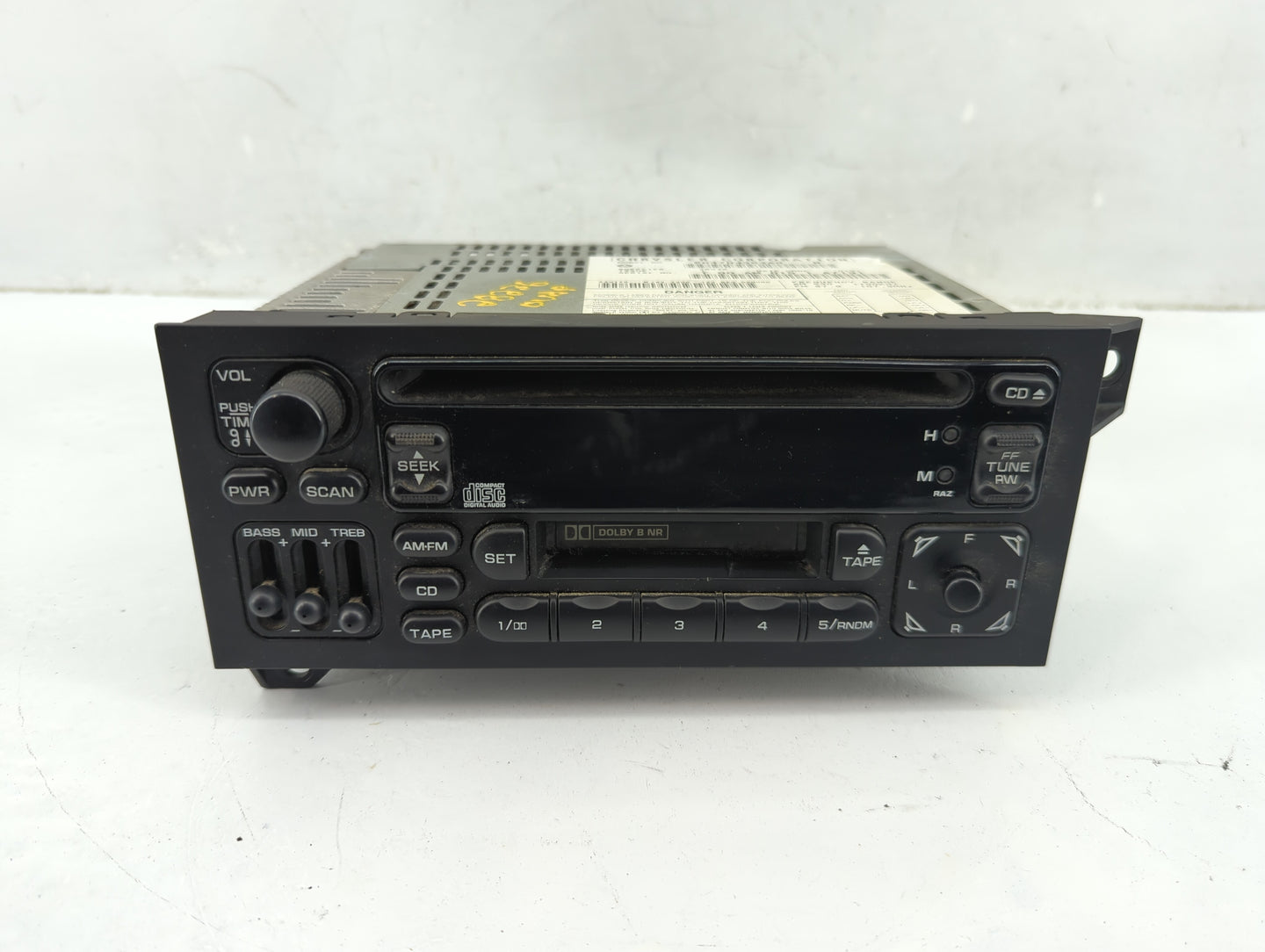 2001 Dodge Dodge 1500 Van Radio AM FM Cd Player Receiver Replacement Fits OEM Used Auto Parts - Oemusedautoparts1.com