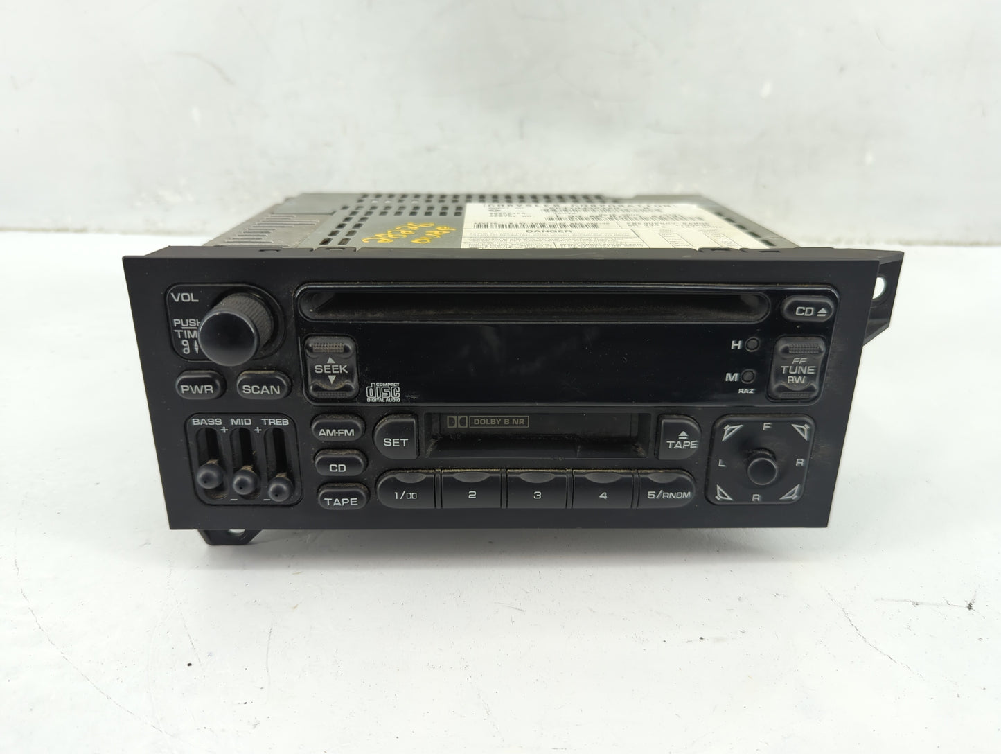 2001 Dodge Dodge 1500 Van Radio AM FM Cd Player Receiver Replacement Fits OEM Used Auto Parts - Oemusedautoparts1.com