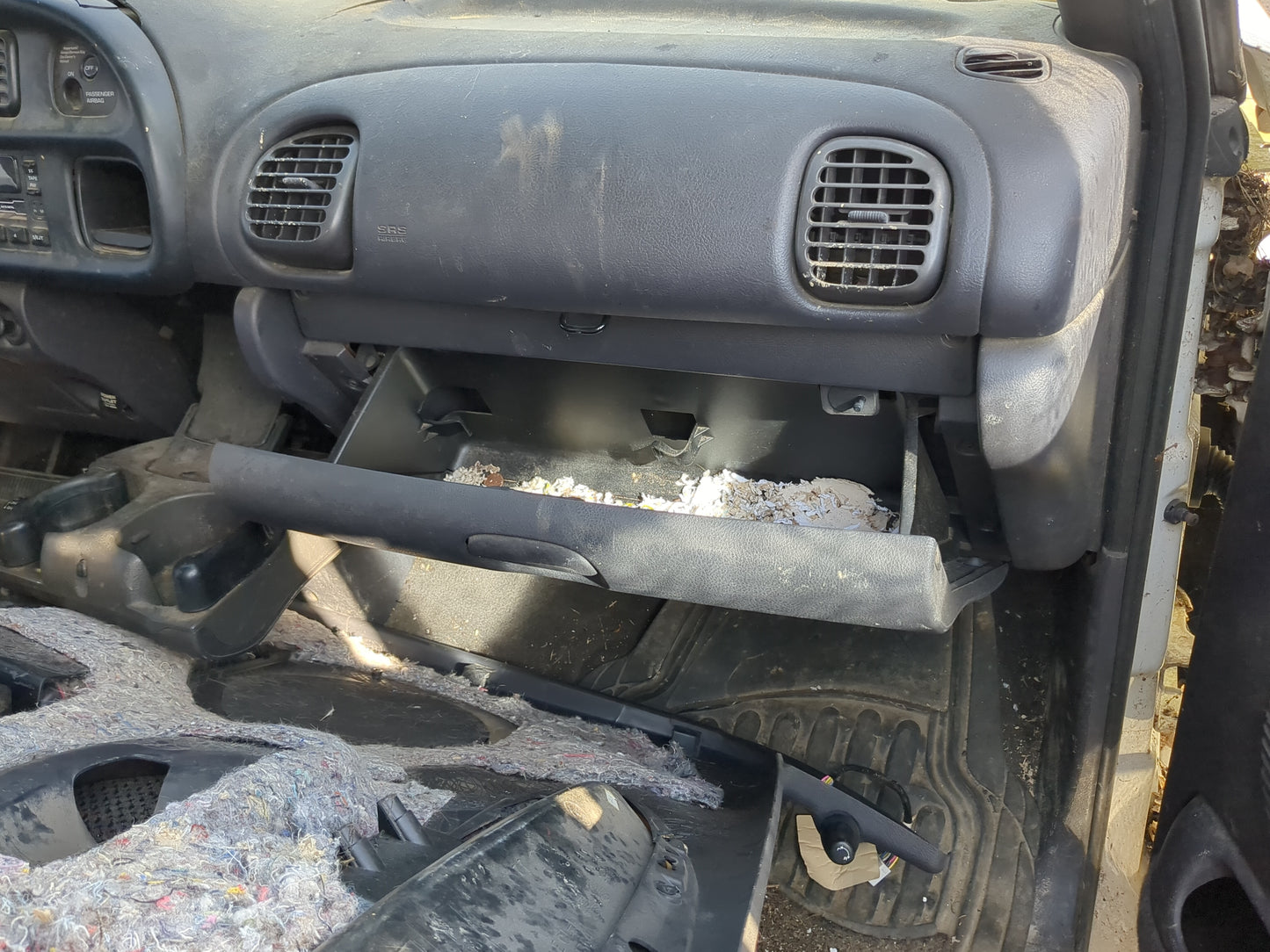 2001 Dodge Ram 1500 Passenger Glove Box Door Storage Compartment - Oemusedautoparts1.com