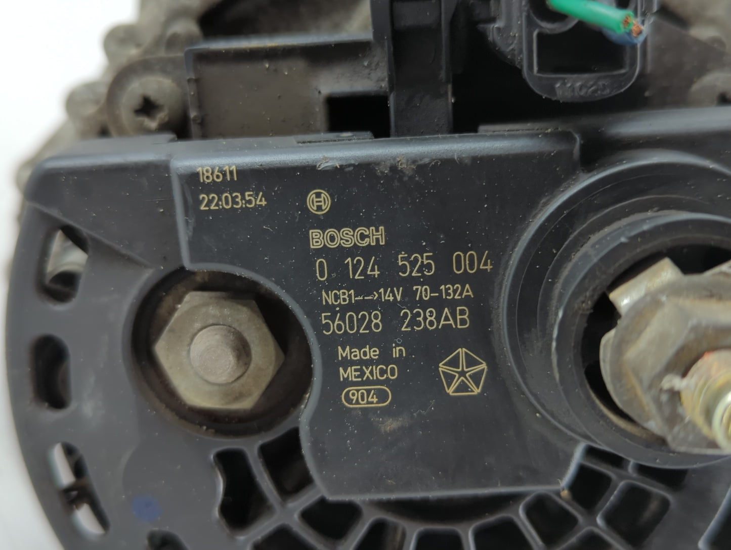 1999-2001 Dodge Ram 1500 Alternator Replacement Generator Charging Assembly Engine OEM P/N:0 124 525 004 Fits OEM Used Auto 