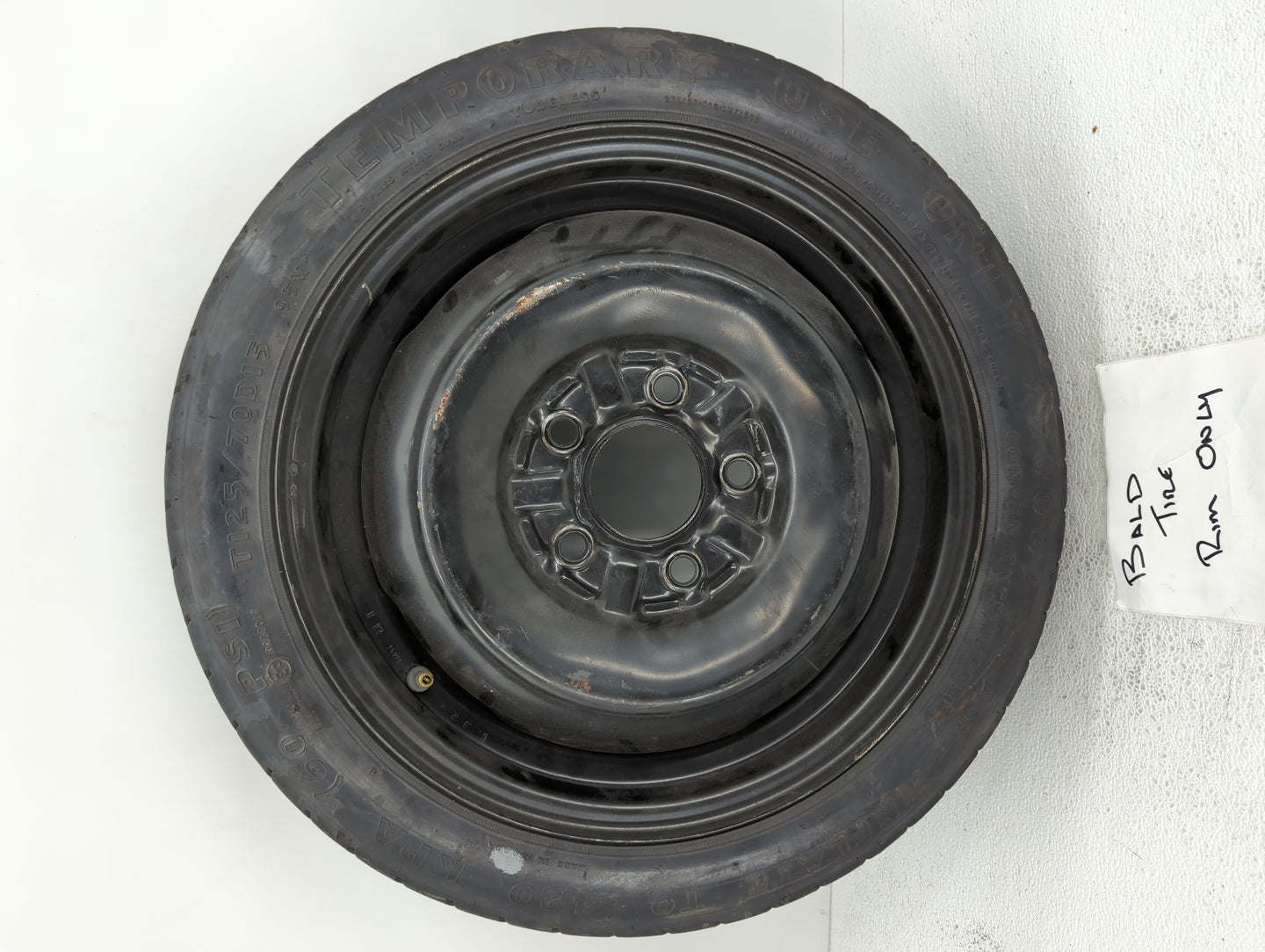 2001-2001 Dodge Stratus Spare Donut Tire Wheel Rim Oem - Oemusedautoparts1.com