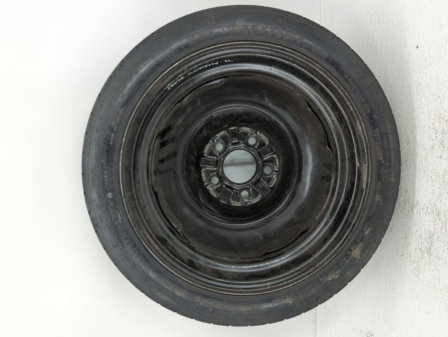 2001-2001 Dodge Stratus Spare Donut Tire Wheel Rim Oem - Oemusedautoparts1.com