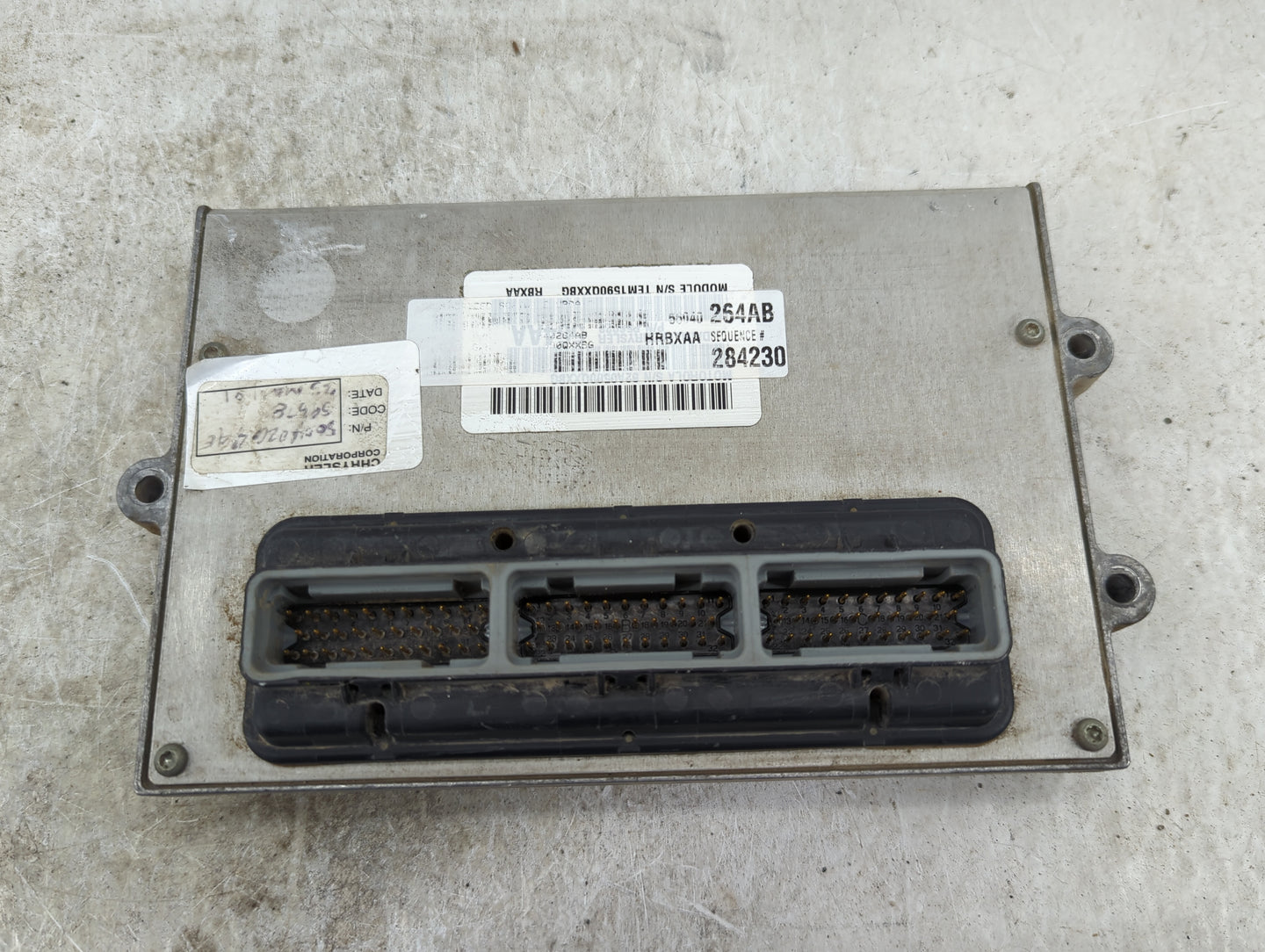 2001 Dodge Ram 1500 PCM Engine Control Computer ECU ECM PCU OEM P/N:56040264AB TEM1590QXXBG Fits OEM Used Auto Parts - Oemus