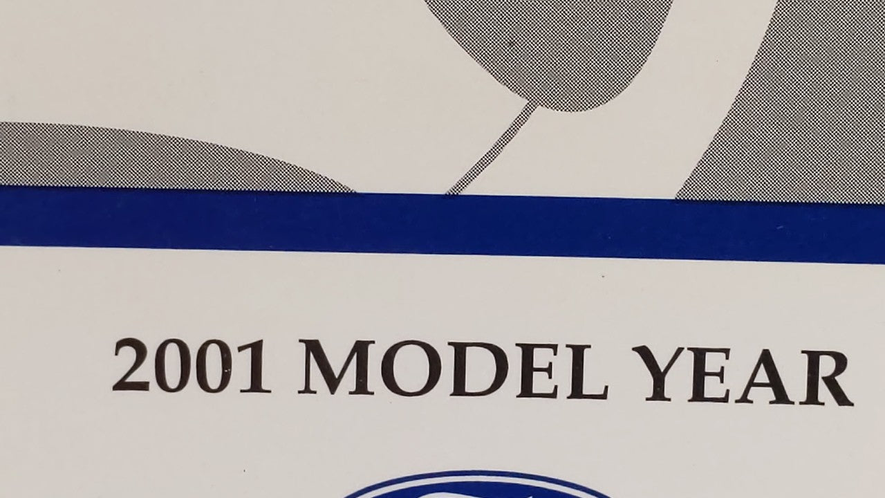 2001 Ford Escape Owners Manual Book Guide OEM Used Auto Parts - Oemusedautoparts1.com