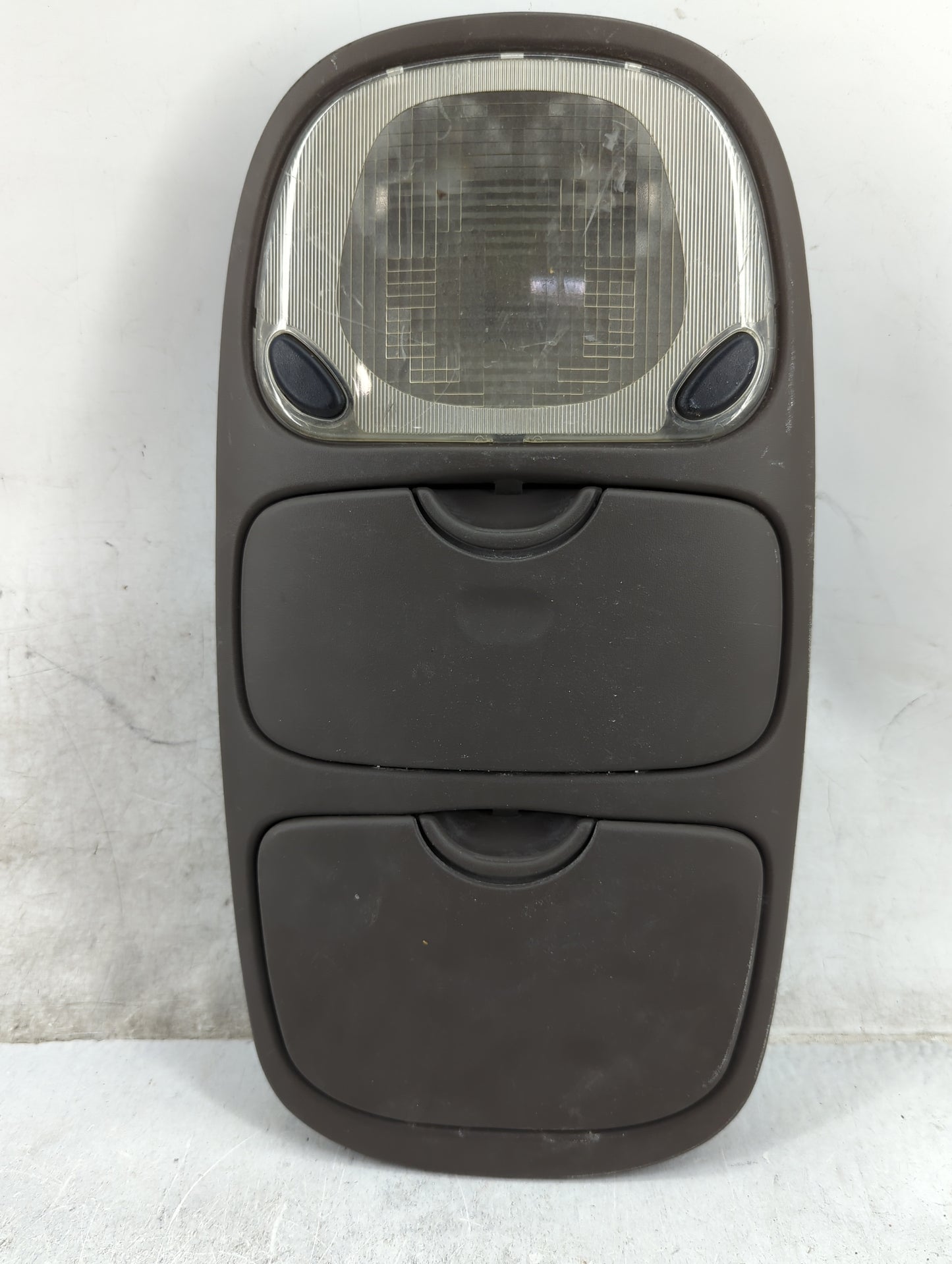 2001 Ford Excursion Overhead Roof Console Tan - Oemusedautoparts1.com