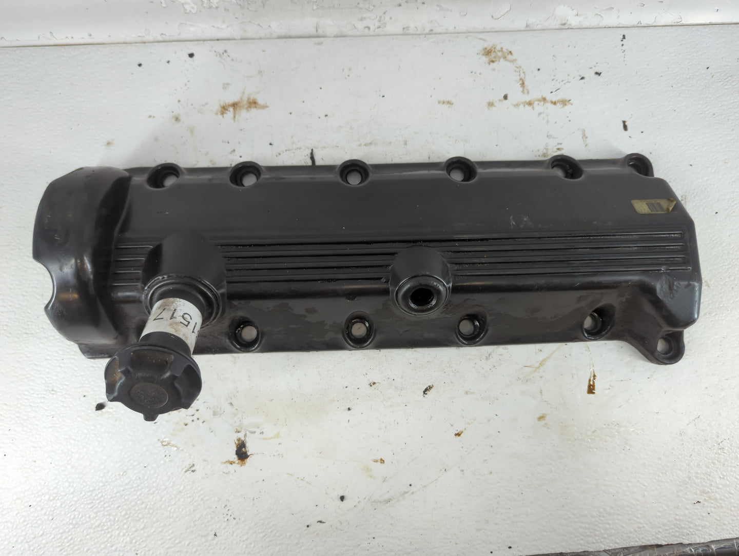 2002 Ford Expedition Engine Oil Pan P/N:F65E-6591-CC F7UE-6591-JC Fits Fits 1999 2000 2001 2003 2004 OEM Used Auto Parts - O
